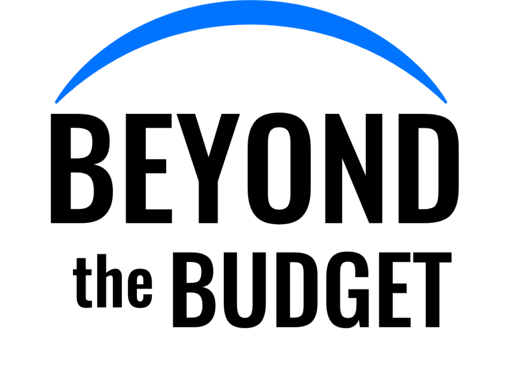 beyond the budget logo blue